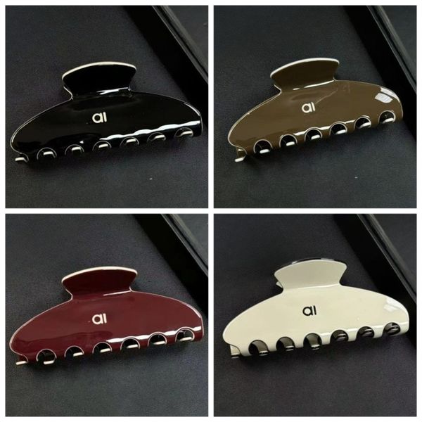 

Women's Designer Hair Clips Sporty Letter Hair Clips American Style Shark Clips High-Quality Acetate Fiber Hair Clips Simple Hair Accessory Gifts