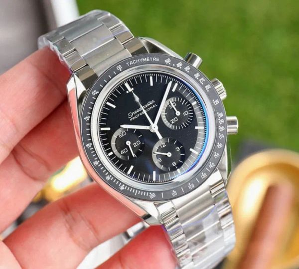 Luxury Watch Men Professional Stainless Steel Wrist For Speed Master Mens Watches All Dial Work Quartz Watch Stopwatch Man Designer Watch