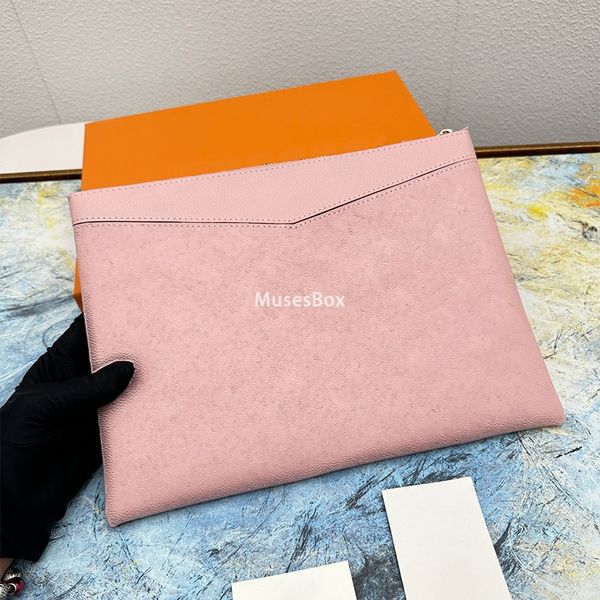 Luxury Wallet Designer bag zipper handbag Leather Wristlet Clutch Wallets men large purse for women Zippy iPad mini bags checkbook passport card holders Handheld