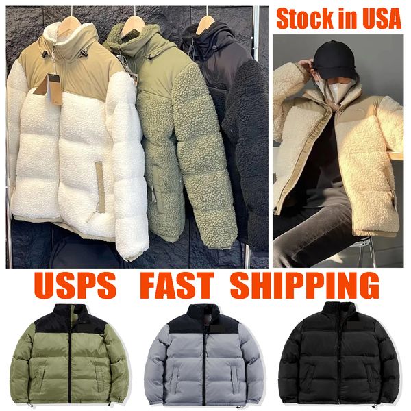 

Designer Fleece Jacket Puffer Jacket Mens Women's Jackets interchange jacket parka coat Fur Coat Men Warm Thickened Lamb Puffer Thick Warm Jacket Coats, Orange