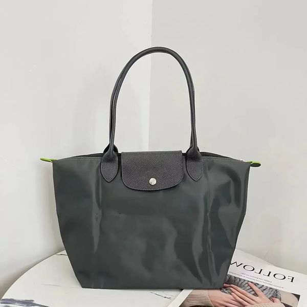 

Designer Bags French 70Th Anniversary Handbag Tote 45678218 Single Shoulder Dumpg Underarm Nylon Folding Bag, Silver