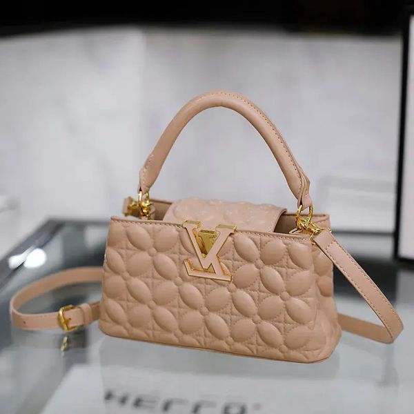 

2025 Tote Bag Big Shoulder Leather Tote Bag Large Capacity Women Handbags Ladies Shopping Handbag 45678218 Designer Handle Bags, 2#