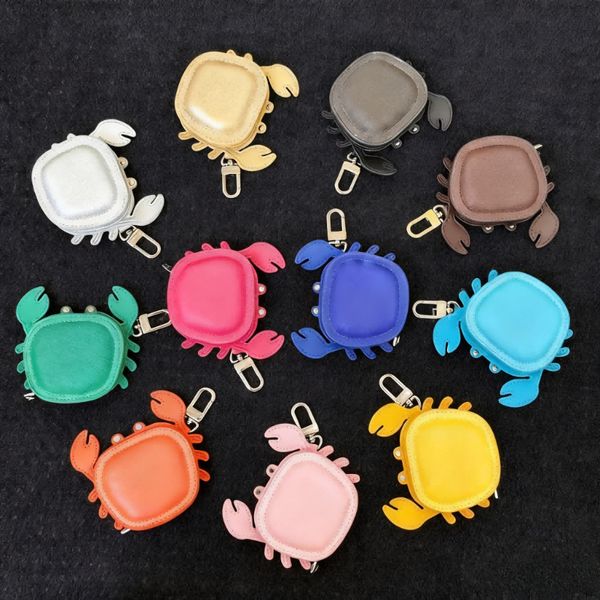 

Designer Keychain Leather Crab Bag Charm Classic Letter Print Luxury Men's and Women's Keychain Earphone Case Brand Pendant High-quality Couple Gifts