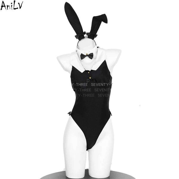 Anime Bunny Girl Maid Uniform Bodysuit Cosplay Women Cafe House Maidservant Outfits Costume Clothes