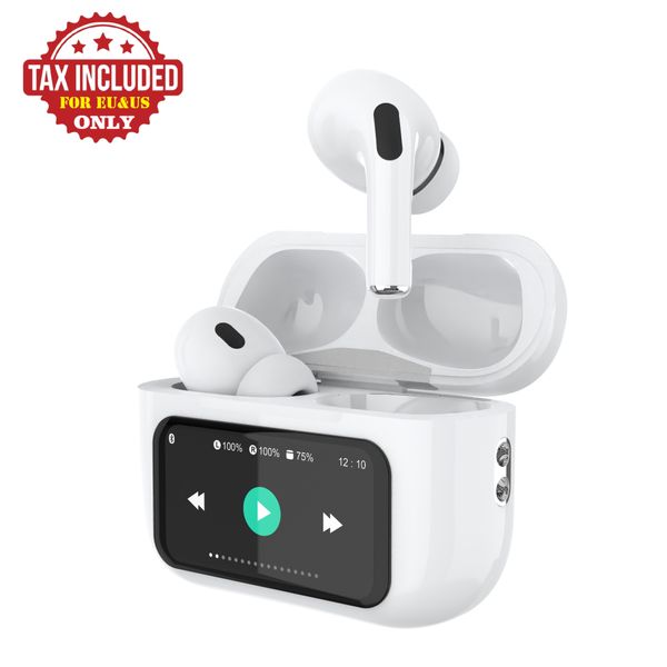 Touch Screen Earbuds, Wireless Earbuds, ANC+ENC Wireless Noise Cancelling Earbuds, in Ear Bluetooth 5.4 Earbuds with Microphone for iPhone/Android