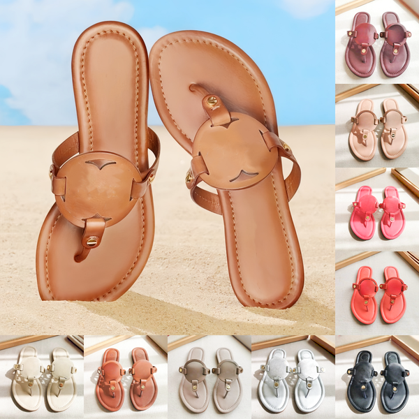 Designer summer Flip Flop luxury pool slide woman classic leather tazz slipper sandale flat shoe youth gladiator vintage casual sandal travel beach sandalias shoes