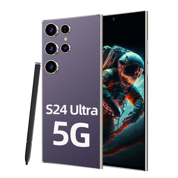 New S24 Ultra 7.3HD Mobile Phones Original Smartphone 5G Dual SIM Android 14 Cell Phone 7800mAh 108MP Global Version Cellphones