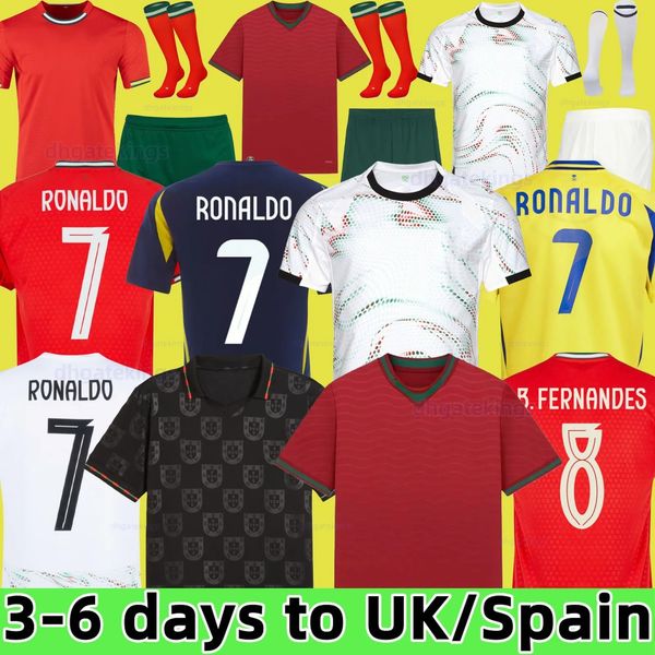 

25 26 Portuguese ronaldo football shirts Al Nassr FC Soccer Jerseys B.FERNANDES JOAO FeLIX MANE 2025 Riyadh Men kit Portugal Child Shirt Kits Player national team, 25 26 away kids