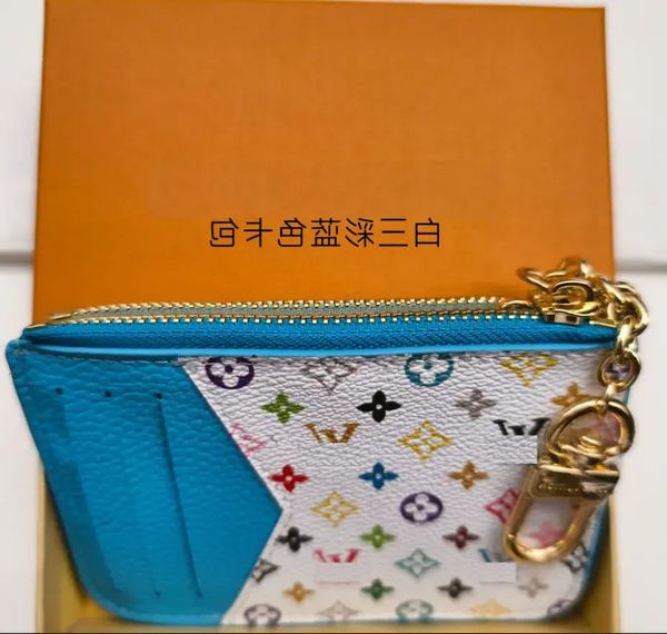 

Designer Keychain For Women Charm Keyring Cherry Fashion Mens Key Chain Leather Wallet Keychains Luxury 45678218 Mini Purse Bag Pendant