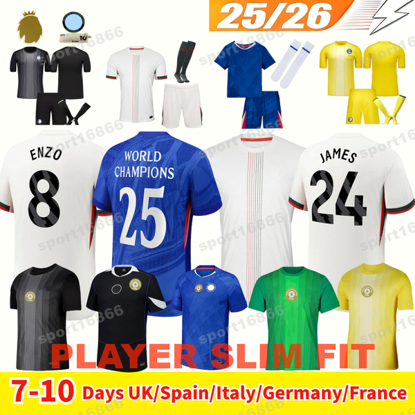 

25 26 PALMER NKUNKU CAICEDO Soccer Jerseys Player Slim Fit Home Away Second SANCHO GEORGE GUIU CUCURELLA Football Shirt Top Adult Kids ENZO CAICEDO FOFANA LAVIA, Player kit ba2