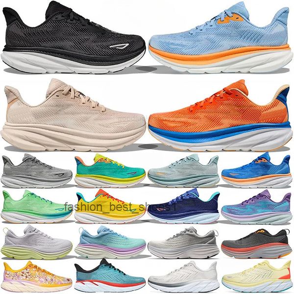 

shipping free Hokawomen with box Clifton 9 10 bondi 8 men women running shoes athletic sneakers mens lightweight trainers shoe breathable Mist Black, Blue
