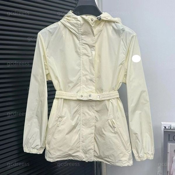 

Womens Designer Clothing Luxury Womens Coats Fashion Womens Windbreaker Jackets Hooded Spring Windproof Outdoor Casual Loose Thin Womens Tops Long, 10color