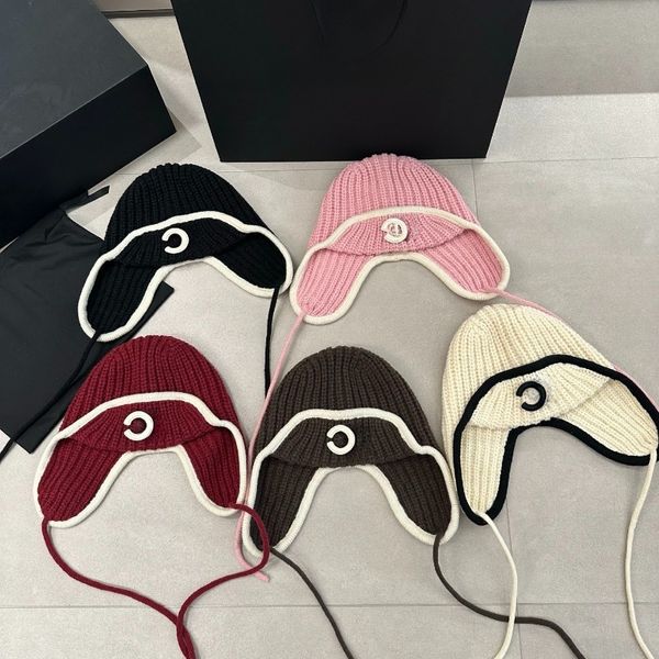 

Fashion Designer Hats Men's and Womens Beanie Winter Knit Hat High Quality Skull Hat Luxury Cap Brand Warm Hat, #1 white