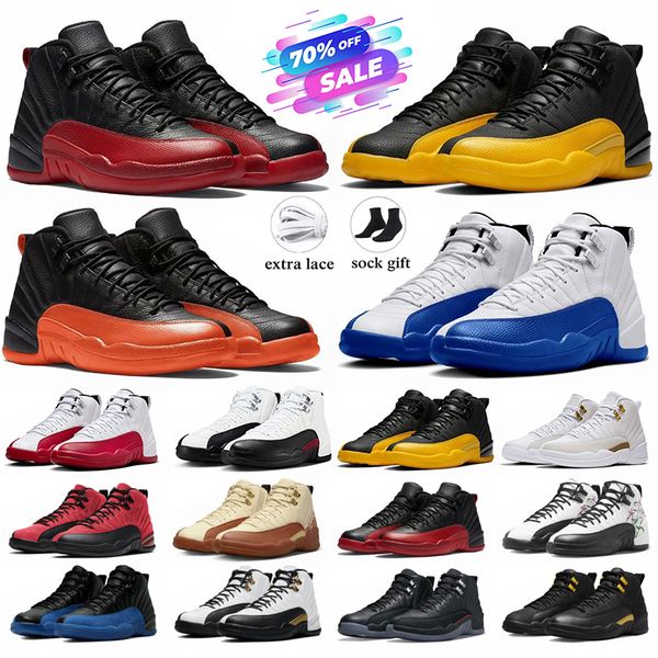 

Designer free shipping Flu Game 12s 12 Basketball golden Shoes for Got Game Men Clot Hyper mens Outdoor Sports Shoe Mens University Sneakers, Sky blue