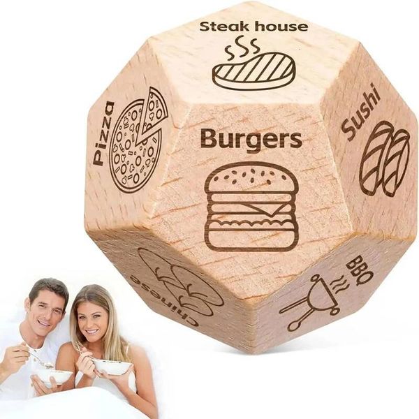 Christmas Her Him Couples Gift Ideas Food Decision Dice Games Birthday Valentines Day Gifts for Wife Husband ddmytues