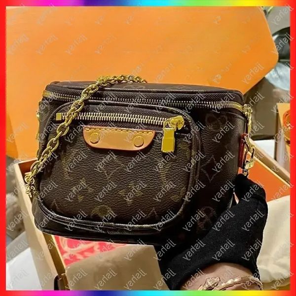 

5A Designer Crossbody Shoulder Easy Pouch On Strap Luxury Tote 45678218 Women's Embossed Checkered Camouflage Wallet Beach Handbag Diagonal Mini Bag, No.2