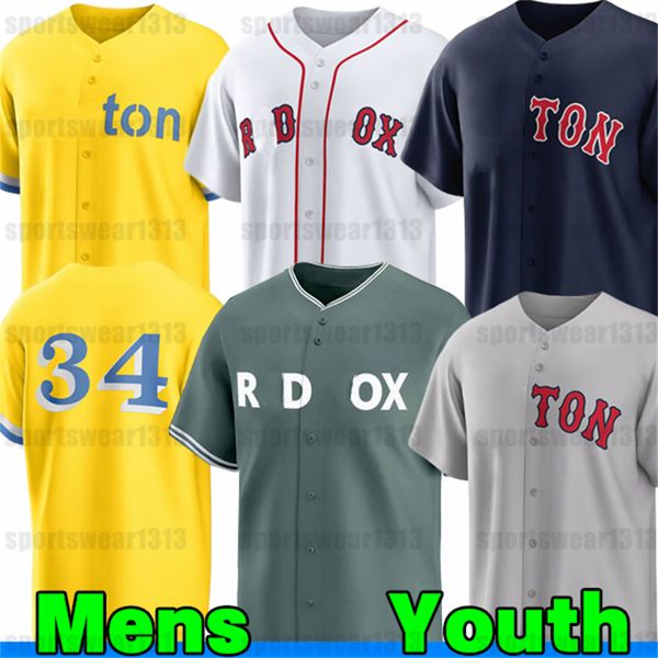 Red Sox jersey Rafael Devers Triston Casas David Ortiz Jarren Duran Trevor Story Alex Bregman Masataka Yoshida city Custom Baseball Jerseys