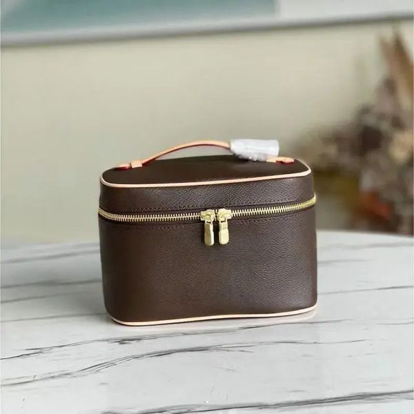 

45678218 Womens Cosmetic Bag Handbag Leather Zipper Shoulder Floral Bags, #23-black flower-16cm