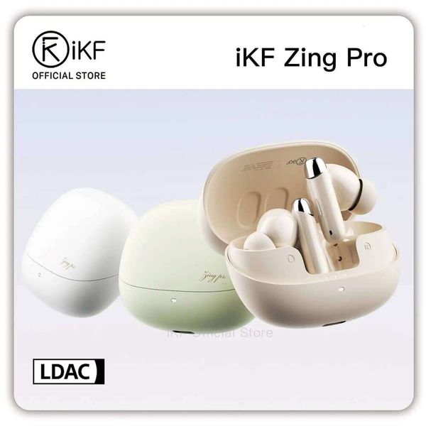 Ikf Zing Pro Wireless Earbuds Hybrid Active Noise Cancelling Bluetooth Earphones - Hifi LDAC Lossless Audio For Ios And Android