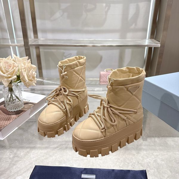 dhgate Designer platform boot luxury winter snow boots fluffy brand platform boot womens ankle shoe fur brown boots Suede Leisure Outdoor western fashion booties