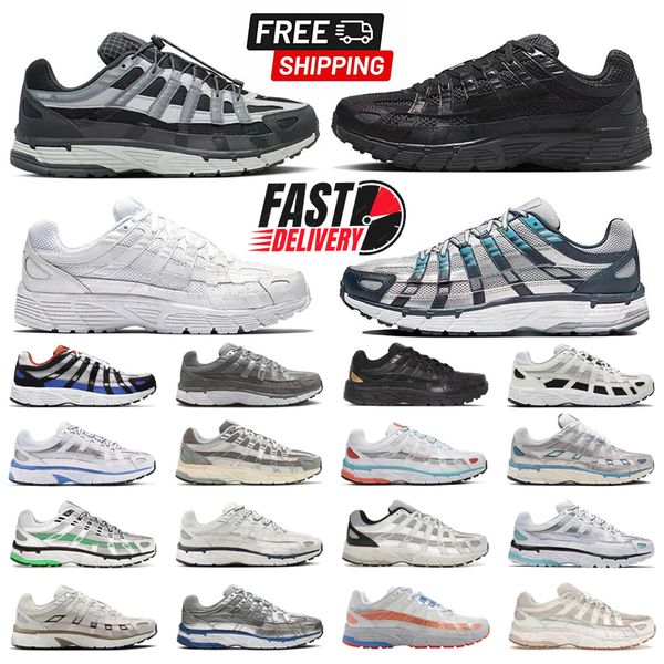 

designer Running Shoes P6000 P Designer for Men Women Sneakers Triple Black White Khaki Wolf Grey Metallic Racer Blue Womens Outdoor Sports Trainers 36-45, Army green