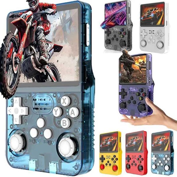 R36S Classic Retro Game Console Linux System Video Game Consola Open Source Portable Hand-held Gaming Console Boys Gift 35 Inch H251113