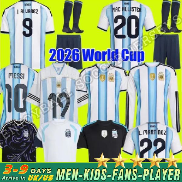 

Argentina 2025 2026 World Cup Home Soccer Jerseys MESSIS 50th 25 26 3 Star Fans Player Version MAC ALLISTER DYBALA DI MARIA MARTINEZ DE PAUL Men Kids kit Football Shirts, Orange