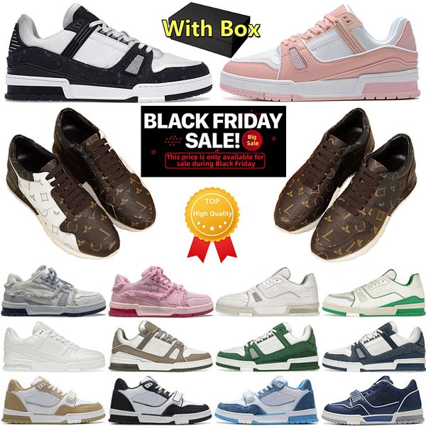 

Designer Virgil Skate Trainer Men Women Casual Shoes Calfskin Leather White Green Red Blue Letter Overlays Platform Fashion Mens Sneakers, Black