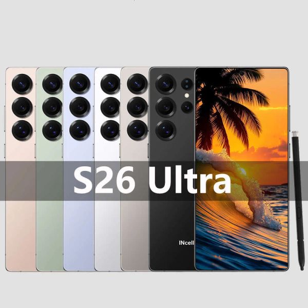 S26 Ultra 5G Smartphone 16GB+1TB mobile phone LTE Ten Core Full Screen Fingerprint Facial Recognition 20MP Camera with S-pen