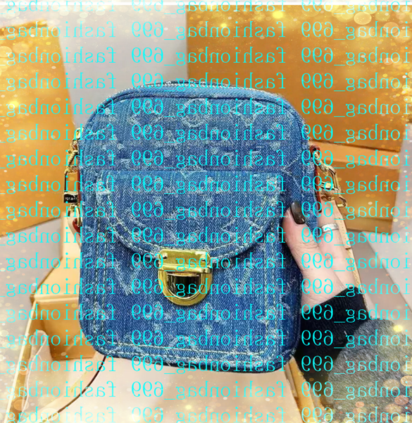 ss Denim Vintage Designer Elegant Half-Moon Luxury bags Fashion on the goBags embossed crossbody bag old flower chain handbag letter striped crossbody bag Hobo bag