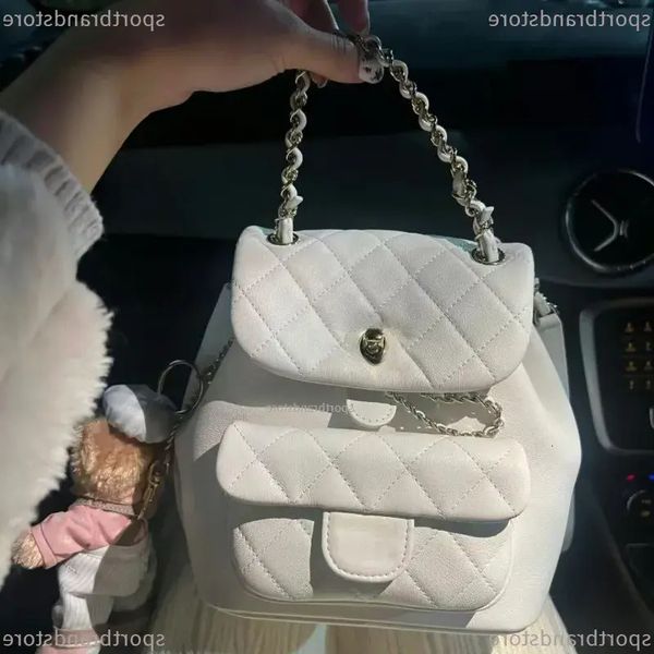 

Top Quality Designer Woman Vintage Duma Genuine Leather Luxury Fashion Metal Backpack 45678218 Mini 23P 24A 24C Ladies Tote Handbag Shoulder Bag, #15