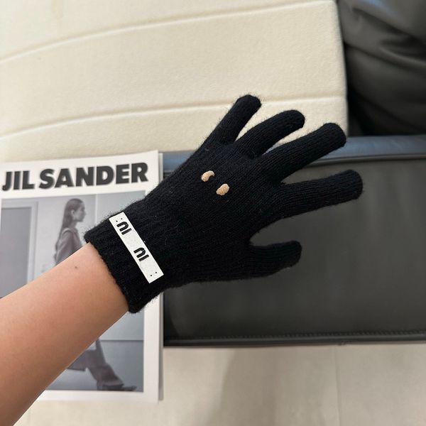 

Designer Gloves Five Fingers Gloves Luxury Mittens Winter Autumn Knitted Gloves Letter Warm Knitted Thick Skiing