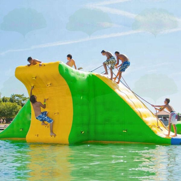 Other sporting goods 9x7x3m Bouncy Castle Water Slides sea Park Obstacle Inflatable Floating Climbing Action Tower for adult or child