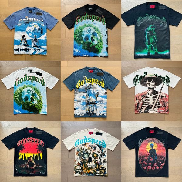 

godspeed shirt designer t shirt streetwear tee mens shirt printed short sleeve cotton short sleeve wholesale price graphic tee, Silver