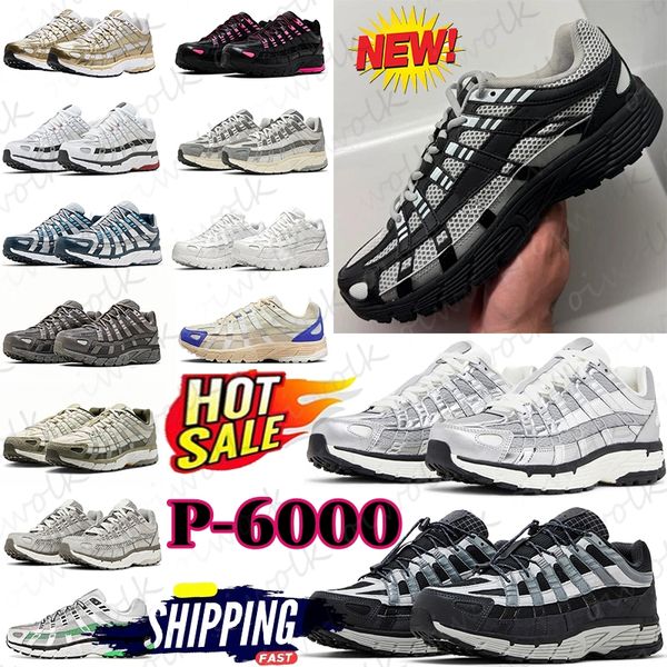 

Running Shoes p6000 Men Women Sneakers Triple White Black Muslin Cool Grey Celestine Smoke Metallic Silver Racer Blue Outdoor Sport Trainers 36-45, #14(color as pic)