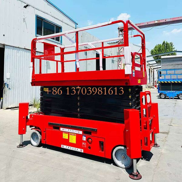 

Easy Operation 10m 12m 14m Portable Crawler Scissor Lift with Hydraulic Outriggers Aerial Work Platform