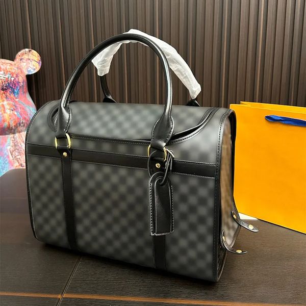 

25SS Pet carrier backpack Colorful Flower Leather Pillow Women Luxurys Designers Bags Totes Handbag Croissant Wallets Bag Messenger pouch purse with Bow 40cm, Black