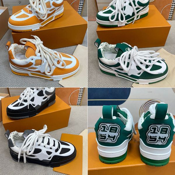 Womens 1854 Shoes Skate Sneakers Men 1AC5 Bicolor Model side Flower Lining Print Logo technical mesh Rubber Outsole Back 1854 logo Designer Bread Shoes Size 35-47