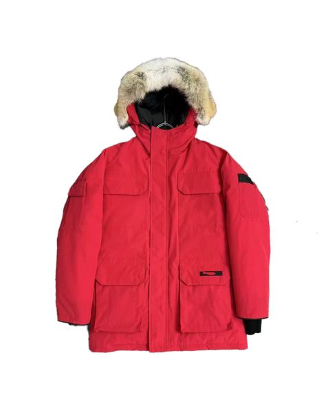 

Jackets womens designer jacket women Mens winter down coat Canadian Puffer Jackets woman Down Jacket Wolf fur jacket winter parka with big fur hood windproof shell, W5