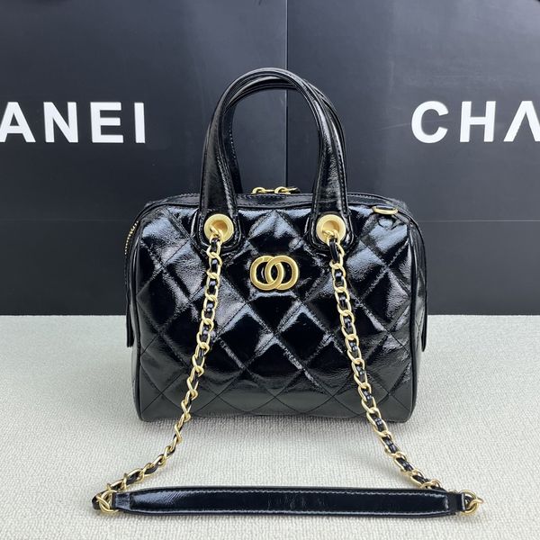 

Designer bag handbag tote bag shoulde bag pillow bag chamois chain bag high-quality bag style lychee leather strap gold buckle diamond grid cross bag bowling bag, @~2