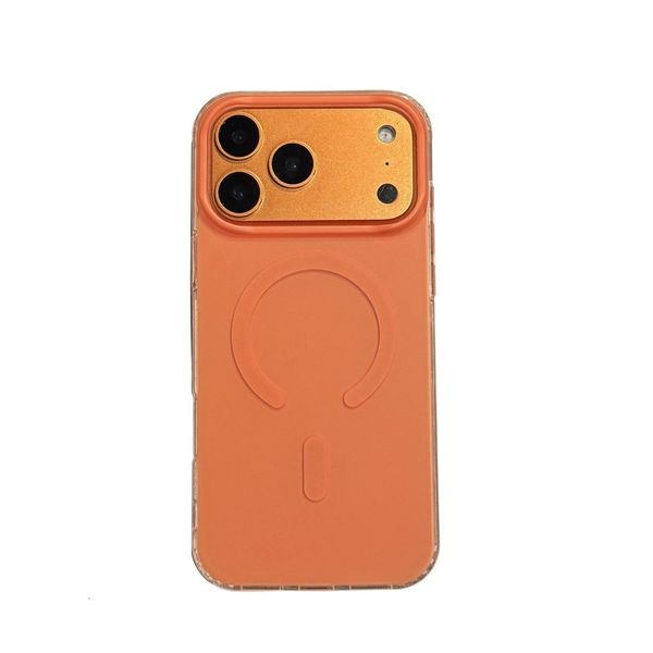 Matte Magnetic Solid Color Phone Case Compatible with iPhone 17 Pro Max Personalized Stand Case iPhone 16/15 Pro Niche