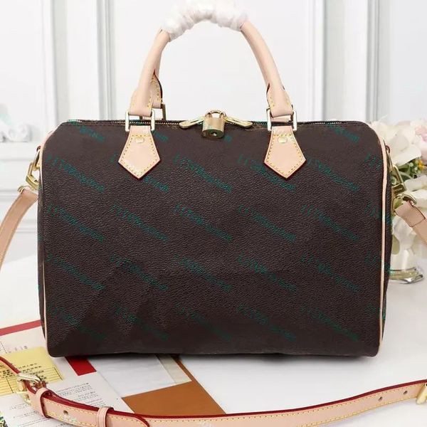 

Shopping Bags Fashion Women 45678218 Totes Bag Leather Shoulderbags Crossbodybags Wallet Purse 30Cm, White grid