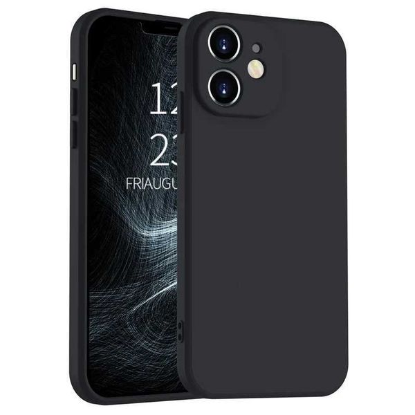 Luxury Black Phone Case For iPhone 15 16 14 11 12 13 Pro Max Mini 7 8 Plus Xr Xs 16E SE 2020 2022 TPU Silicone Soft Cover CaseM251114