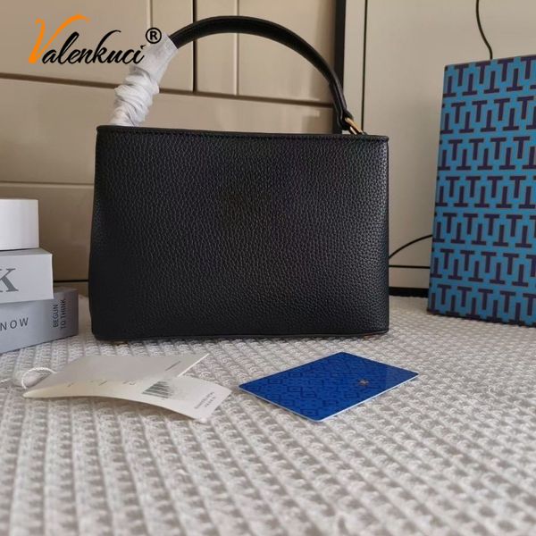 

New Edition Vintage Women's Bag Jacquard Versatile European and American Style Tote Daifei Bag Handheld Single Shoulder Cross Shoulder Small Square Bag 310-3, Black