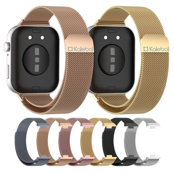 

Milanese Stainless Steel Magnetic Watch Strap for Huawei FIT4 Pro, Rose pink