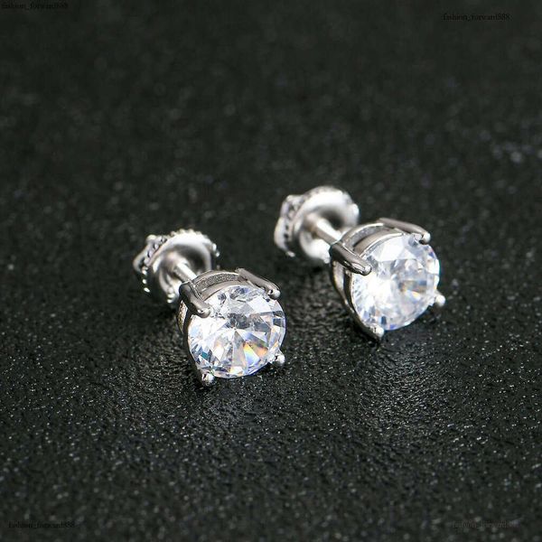

Luxury Hip Hop GRA Certificate Ice out VVS Moissanite 3mm 5mm 7mm earrings for men and women Free delivery