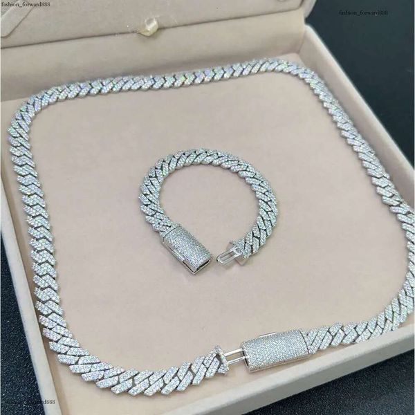 

Top Designer Pendant For Men Fine Swan Pass Dia Watch Necklace Jewelry Sier 14Mm Cuban k Chain Moissanite 328