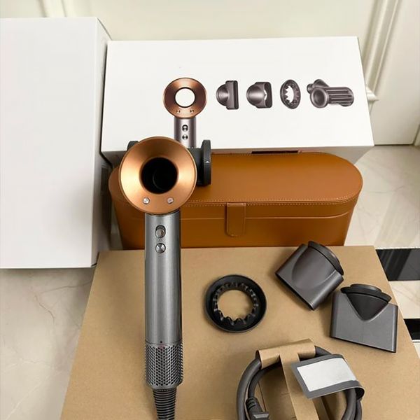 

Fashion Dryers Hair Salon Anion MuteHairdryer Designer Hair Care Electric Hair Drier Quick-dry Safety Egative Ionic Profession Blow, Macaroon-07(5 in 1)