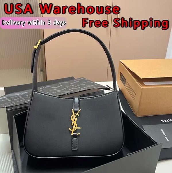 

Designer bag Luxury bag Hobo bag le57series High quality handbag Designer luxury crossbody bag Classic women's black leather chain bag Handheld envelope bag, Y-20-23cm