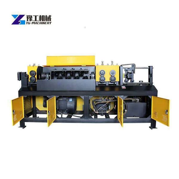

6-25Mm Used Iron Rebar Bar Automatic Steel Strip Cutting Copper Wire Straightening Machine